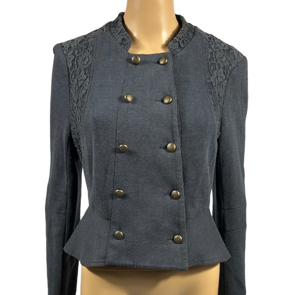 We The Free Blue Military Jacket - Picture 2 of 12